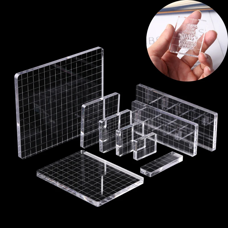 Clear Stamps Clear Acrylic Stamp Block DIY Silicone Seals Scrapbooking / Card Making Stamping Handmade Tool