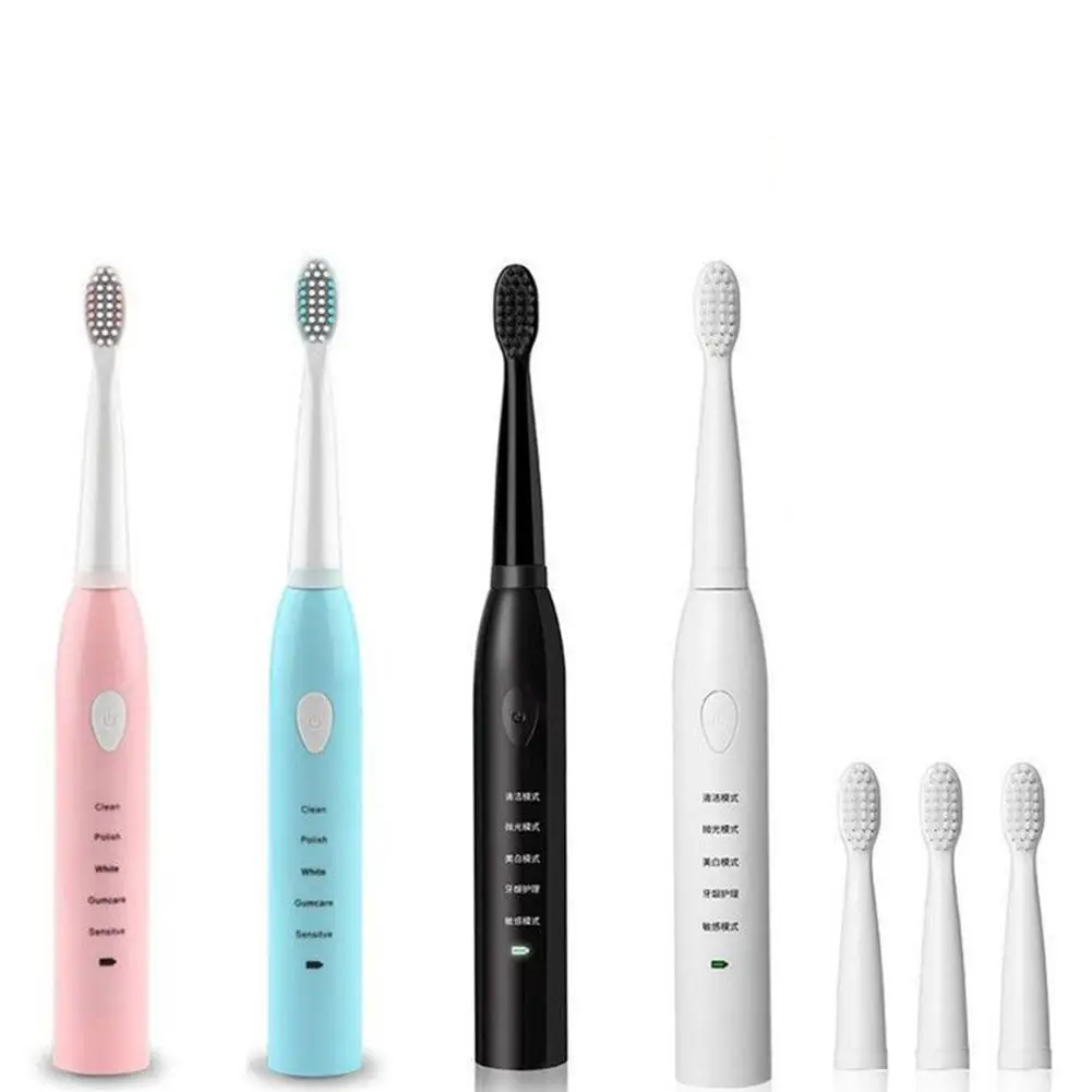 

MeterMall Sonic Electric Toothbrush SG-507 Adult Timer Brush 5 Mode USB Charger Rechargeable Tooth Brushes Replacement Heads Set