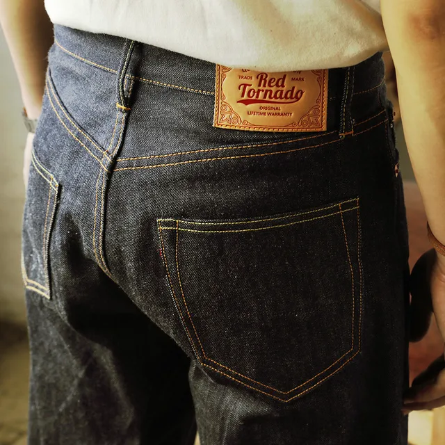 55501 Read Description! Red Tornado Super Quality Indigo Selvage Unwashed Pants Unsanforized Raw Denim Jean 14oz 1