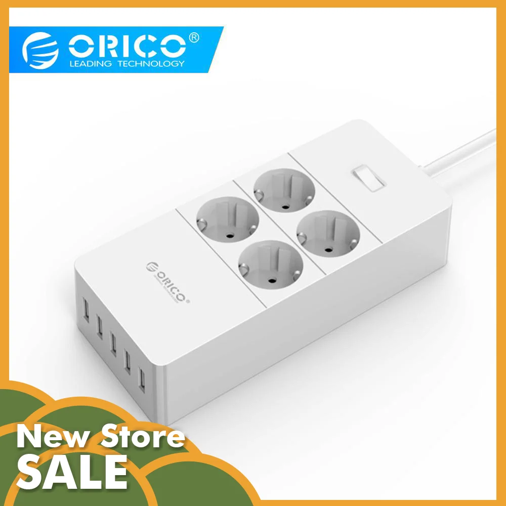 ORICO Защита от перенапряжения USB зарядное устройство бытовая техника 4 AC EU мощность