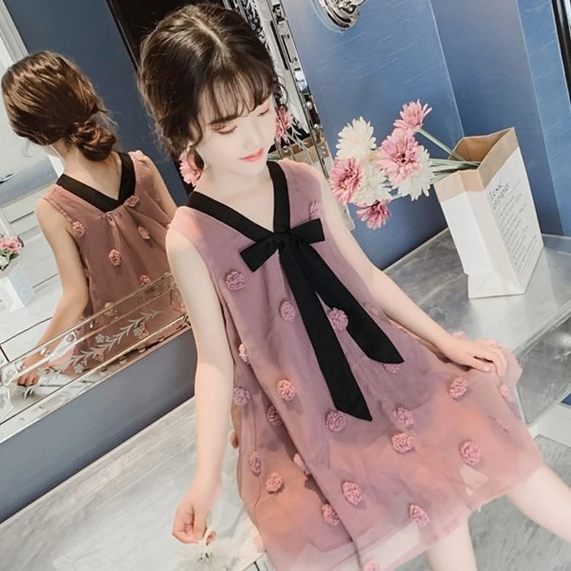 Vestido de verano para niñas, ropa para niñas de 12, 11, 10, 9, 8 y 7 años, novedad de 2021|Vestidos| -