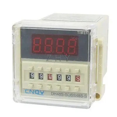 

DH48S-S2Z LCD Display Time Timer Delay Relay 8-Pin DPDT 0.1S-99H AC/DC36V