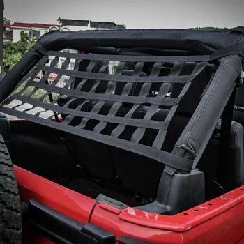 

Net Roof Hammock Auto For Jeep Wrangler YJ TJ JK JL 1pc ABS Black Multifunction