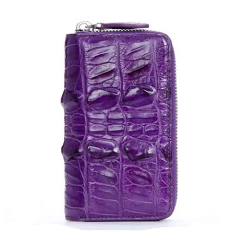 

hongqiangyin New Thai real crocodile leather key bag ladies card bag multi-function change wallet men car keys