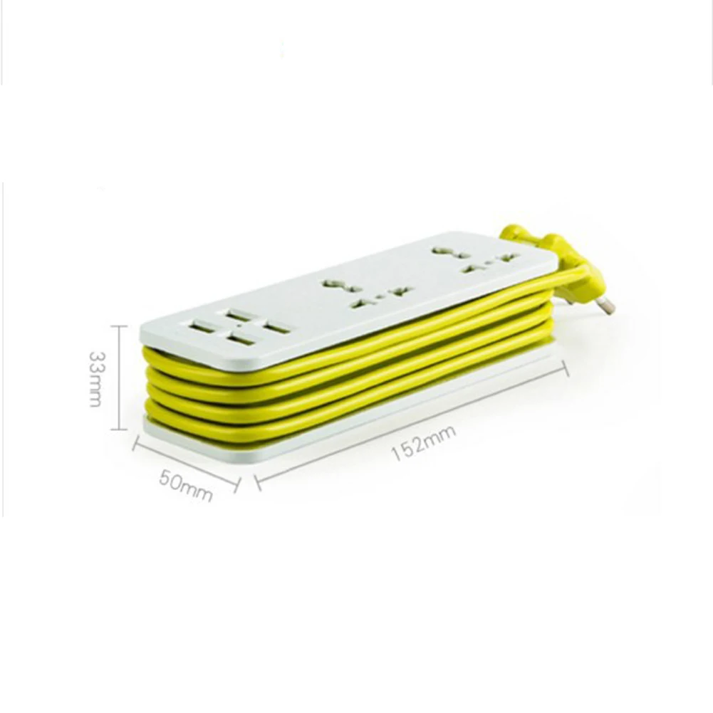 4 USB Разъем аксессуары удлинитель Многофункциональный ряд портативный блок питания для дома путешествия Быстрая зарядка практичный офис