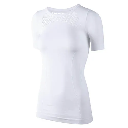 Morematch Женская футболка для бега, Спортивная, Омбре, бесшовная, спортивная одежда, майка без рукавов для йоги, фитнес-топы, женские рубашки для тренировки йоги - Цвет: Белый