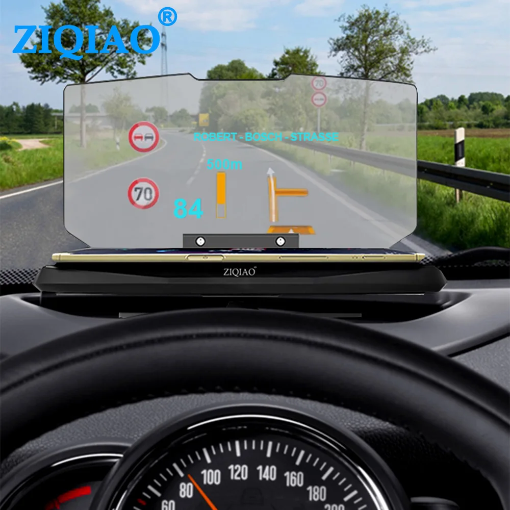 ZIQIAO HUD Head Up Display Projector Mobile Phone Navigation Projector Phone Holder GPS Mobile Navigation Holder|Head-up Display| - AliExpress