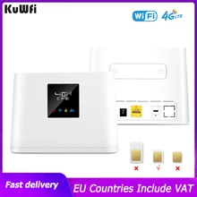 KuWFi – routeur Wifi sans fil 4G 150Mbps, avec emplacement pour carte SIM et Port RJ45, antennes externes intégrées, pour 10 utilisateurs