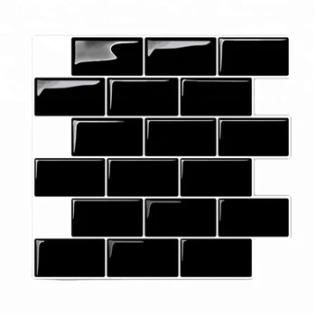 

3D Wall Stickers Brick Wallpaper Tile for Kitchen Bathroom Backsplash Aunty-Tile Home Decoration 30x30Cm