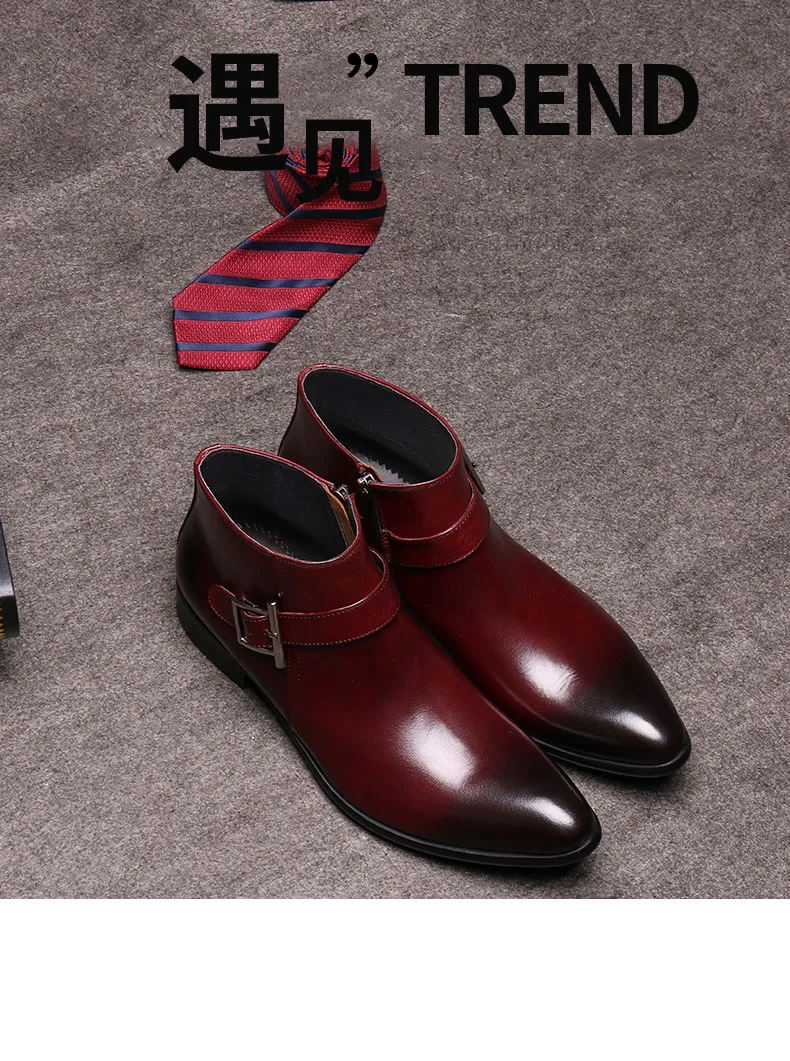 PJCMG/Высококачественная дышащая обувь из натуральной лакированной кожи с острым носком на молнии; Туфли-оксфорды на плоской подошве; свадебные ботильоны для мужчин