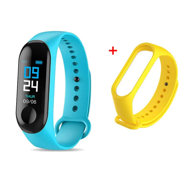 Fitness Wristwatch M3 Color Screen Smart Sport Bracelet Activity Running Tracker Heart Rate For Children Men Women Watch Hours 