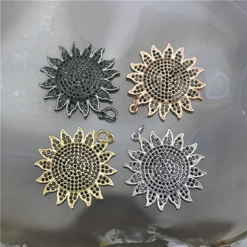 

25*25mm 10pcs/lot Cubic zirconia pave charm, diy necklace/bracelet/earring jewelry accessory cheap wholesale,fashion cz pendant