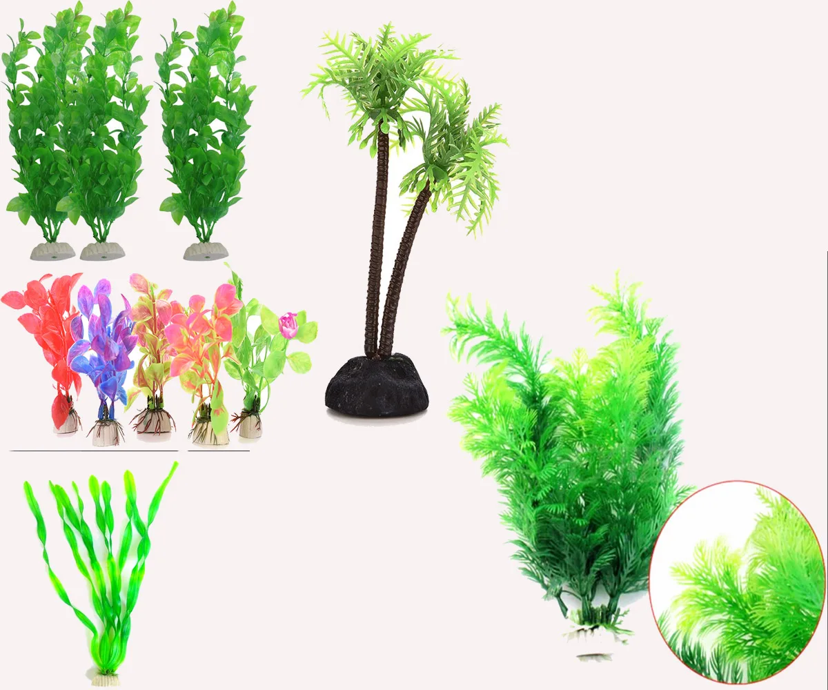 1pc Fish Tank Green Water Grass Landscape Decoration Underwater Artificial Aquatic Plant Ornaments  Pet Supplies 10cm