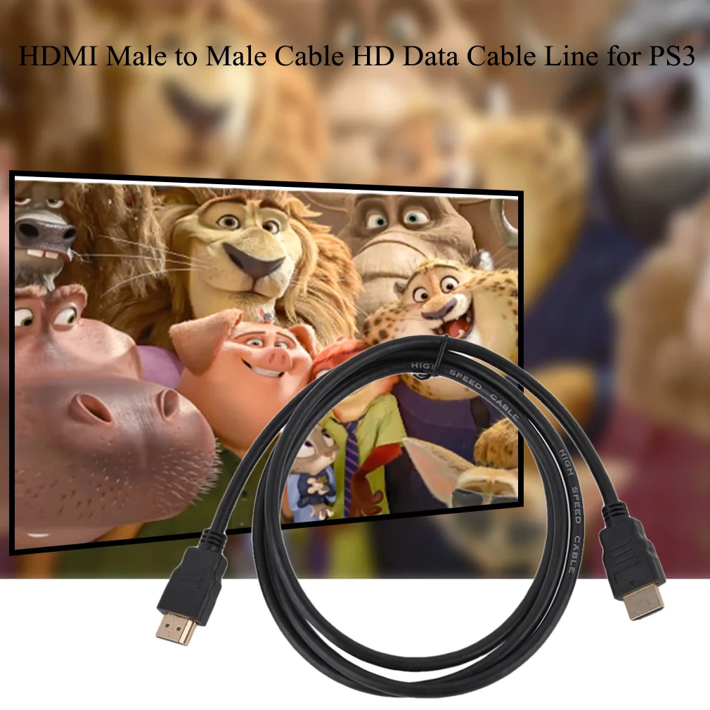 Прочный черный 1,5 м/1 м HDMI кабель «Папа-папа» HD кабель для передачи данных для PS3 для XBox для 360 к HDTV