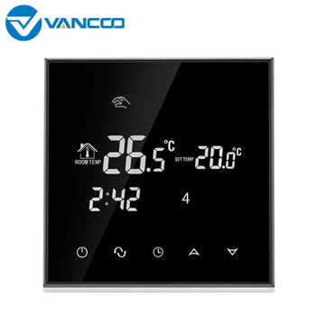 

Vancoo Water Underfloor Heating Thermostat 220V Weekly Programmable Under Floor Digital Temperature Control LCD Display Screen