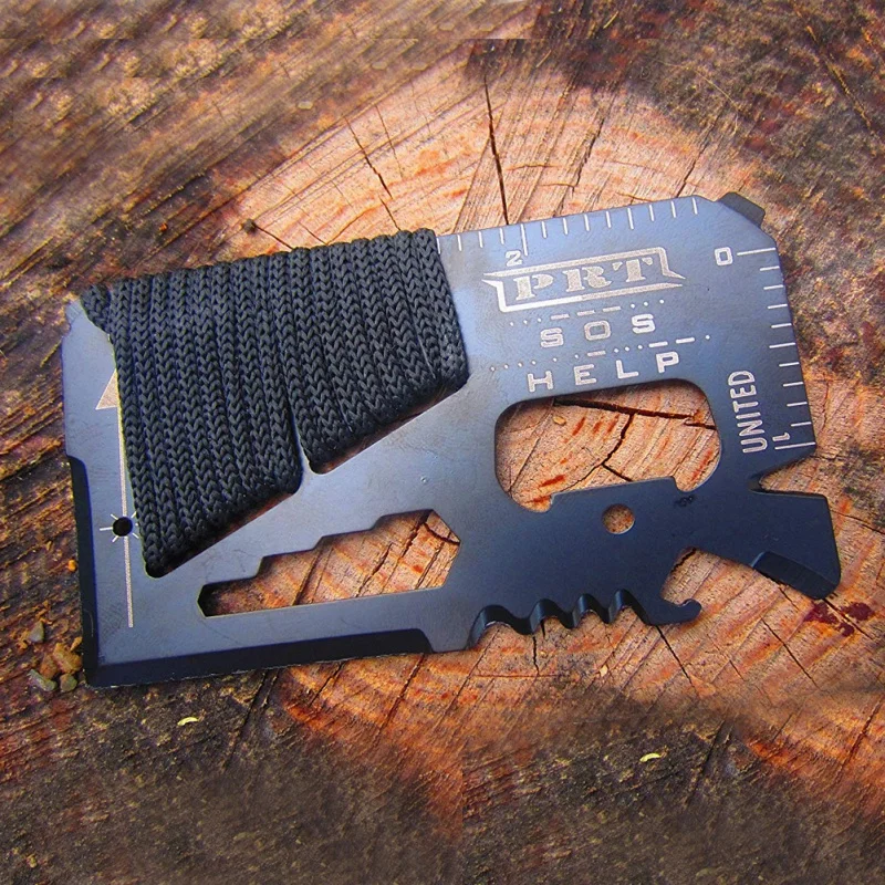 

14 in 1 Credit Cards Mini Wallet SOS Survival Knife Stainless Steel Multi Functional Outdoor Camping Rescue Pocket Tool ZL07