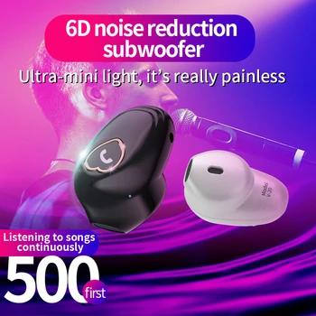 

CHYI Bluetooth Wireless Headphones Earphones With Microphone Single-ear In Ear Noise Cancelling Monitor Earbuds For Xiaomi Phone