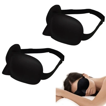 

3D Mask For Sleep Breathable Eye Protection Cover Lightweight Comfortable Soft Contoured Eye Mask Sleep Mask 23*7.5cm