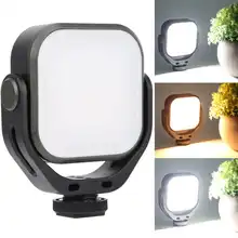 VIJIM VL66-luz de vídeo de relleno, luz de rotación de 360 grados de temperatura de doble Color para cámara sin espejo/luz de anillo SLR para selfie