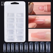 Faux ongles en acrylique pour construction rapide, moule d'extension de doigts, Gel UV, bricolage, outils de construction réutilisables, 1 boîte