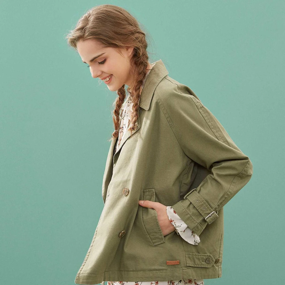 Goede Metersbonwe 2019 Mode Korte Geul Vrouwelijke Windjack Jas Vrouwen Herfst Casual Trench Office Lady Jas Vrouwelijke Uitloper