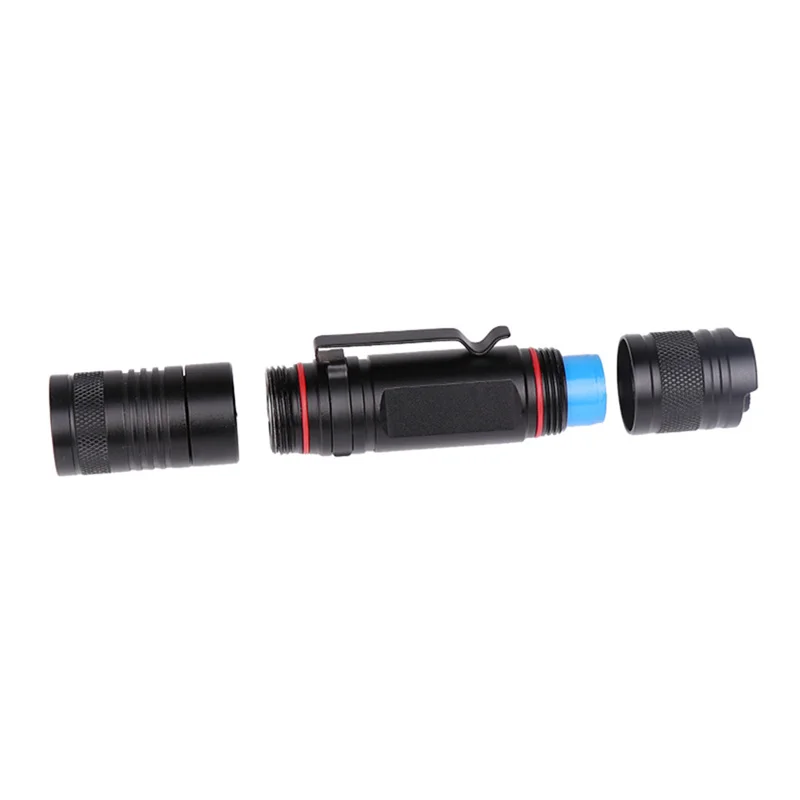 Outdoor Zoomable Flashlight XM-L T6+ COB LED Torch Lamp Penlight USB Charging