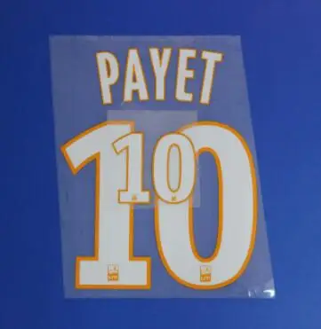 10 Dani Alves Nameset печатная футбольная нашивка значок - Цвет: 3rd Payet 10