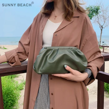 

Luxurious Soft Leather Crossbody Bags High Quality Small Clutch Female Party Handbags and Purses Lady Shoulder Messenger Bag