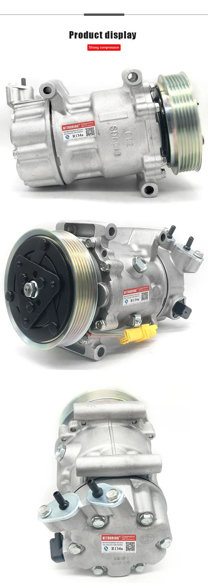 Sd6c12 компрессор для peugeot 207 208 307 308 партнер Tepee 1,4 1,6 16V 6453.WL 6453WL, 6453ZZ 6453WK 6453QK 6453QJ 6453QK