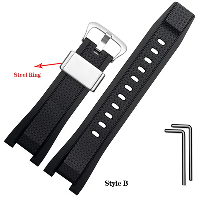 Durable Waterproof Silicone Watchband - Premium Rubber Strap