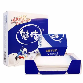 

20# 24pcs Washing Machine Use Mixed Dyeing Proof Color Absorption Sheet Anti Dyed Cloth Laundry Papers Color Catcher Grabber