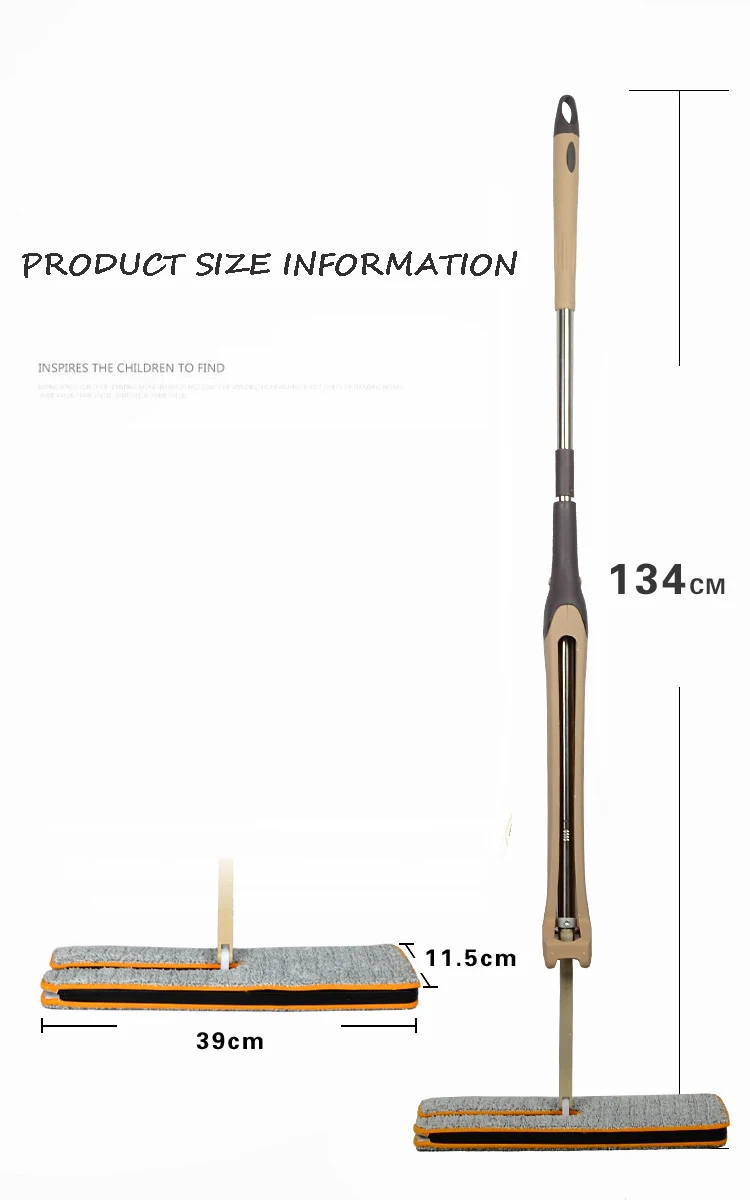 Самоотжимная двухсторонняя плоская Швабра не ручная телескопическая ручка Швабра инструмент для чистки пола для комнаты кухни ленивая двухсторонняя Швабра