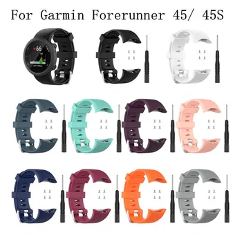 

For Garmin Forerunner 45S bands silicone sport Replacement bracelet watchband for Garmin Forerunner 45 smart watch strap