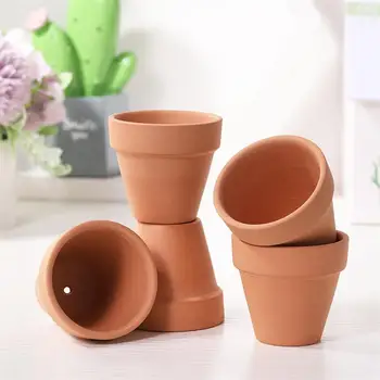 

10Pcs Small Mini Terracotta Pot Clay Pottery Planter Cactus Flower Pots Succulent Nursery Pots Wedding Party Favor