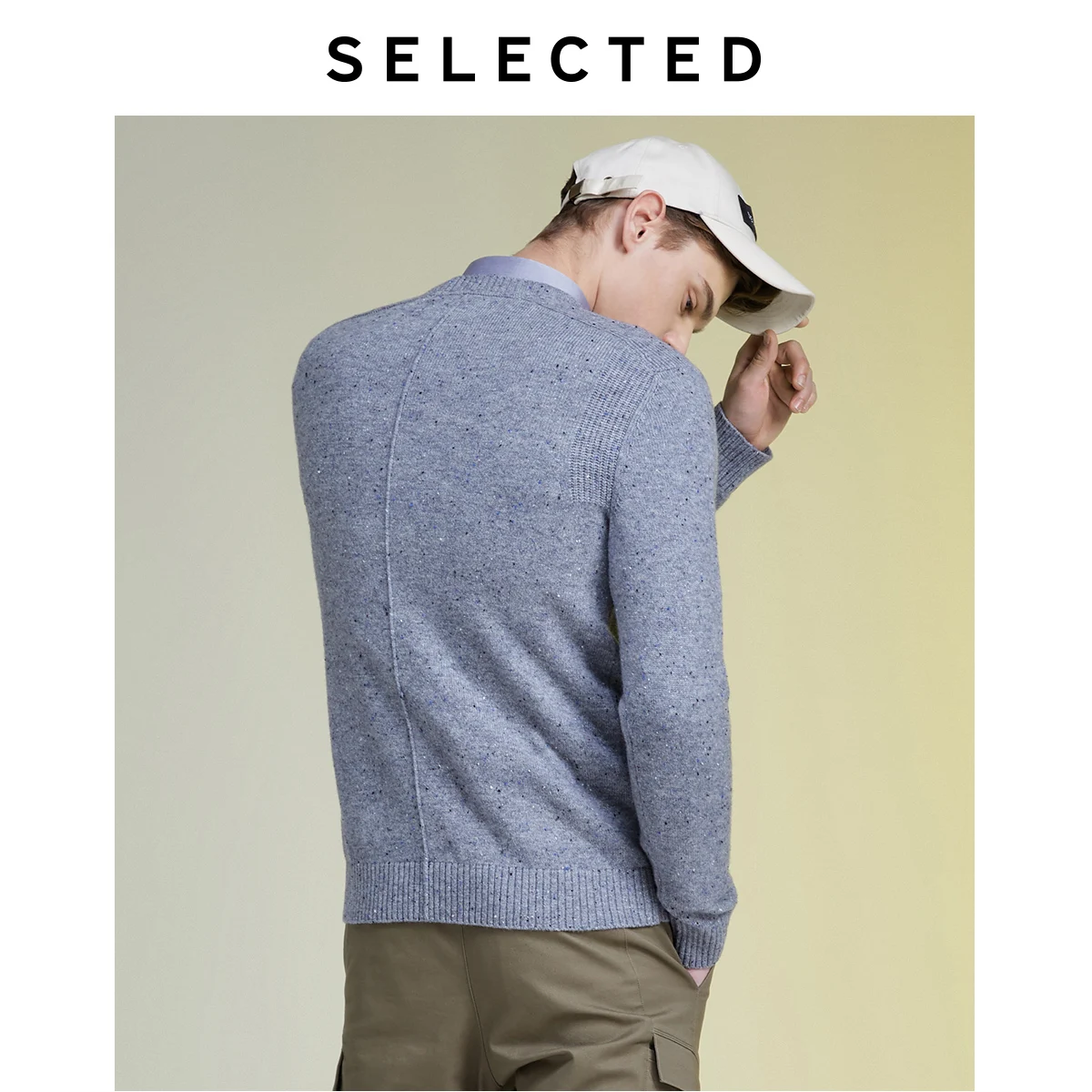 Najtaniej Wybrany zimowy sweter z wełny sweter męski z okrągłym dekoltem odzież z dzianiny LAB | 419425510