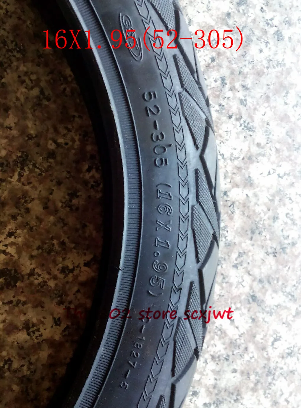 Высокое качество 16X1,95(52-305) трубчатая шина 16*1,95 внутренняя и внешняя шина для литиевых трамвайных велосипедных электромобилей