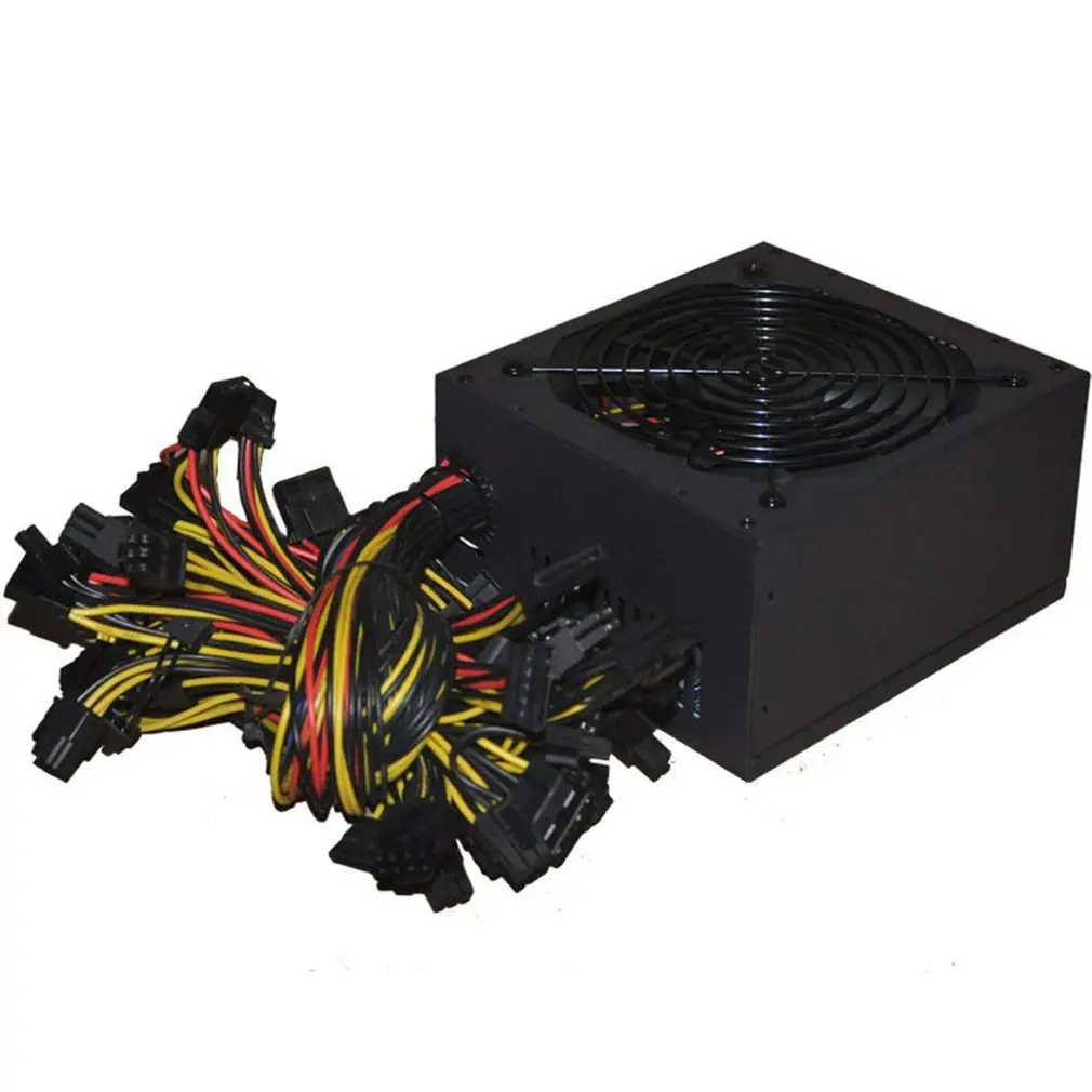

1800W ATX Modular Mining PC Power Supply Supports 6 Graphics Card 160-240V Power Supply Mining Machine Support
