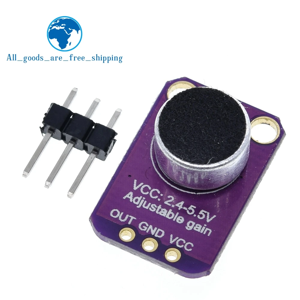 TZT GY-MAX4466 MAX4466 Electret микрофонный модуль усилителя с регулируемым коэффициентом