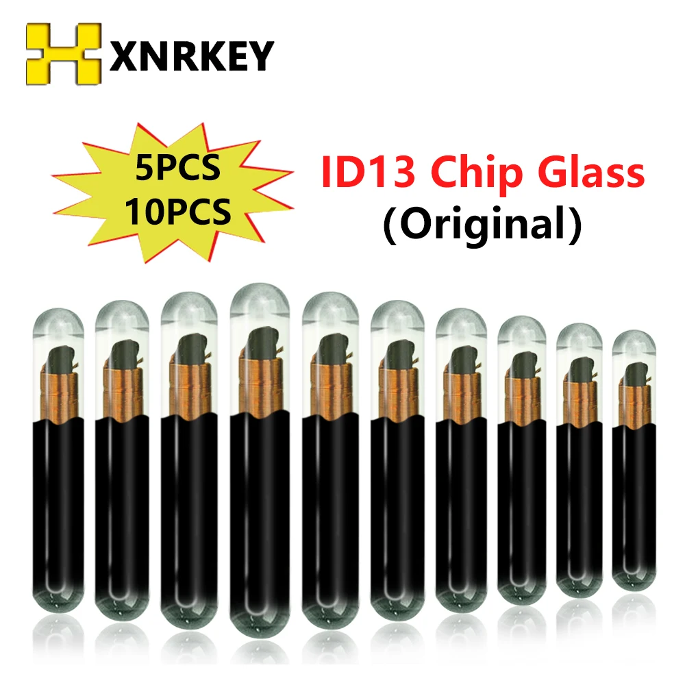 XNRKEY Original ID13 Auto Transponder Glass Chip Car Blank Chip T5 For Honda Car Key Megamos Chip kigoauto 5pcs transponder key remote car key chip blank suitable for toyota g chip transponder carbon