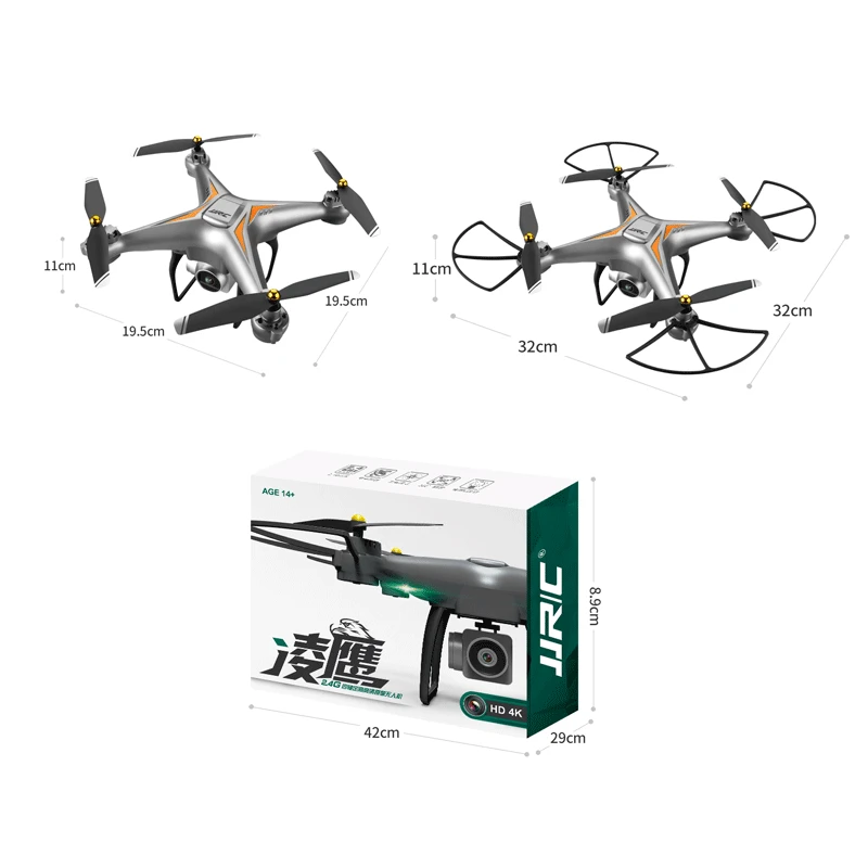 Дрон JJRC RC с камерой 4K GPS Wi Fi Квадрокоптер без головы вертолет игрушки для