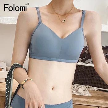 

Push Up Bras for Women Solid Color Wireless Bralette Soft Brassiere Seamless Underwear 32-38