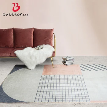 

Bubble Kiss Nordic Style Carpet Geometric Living Room Bedroom Decor Rug Non-Slip Daughter Room Carpet Polyester Bedside Area Rug
