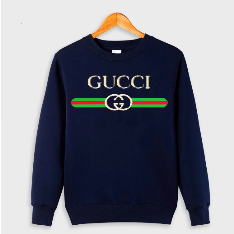 

Guccy O-neck men's letter print plus size women's hoodie sweatshirt cool hoodie men