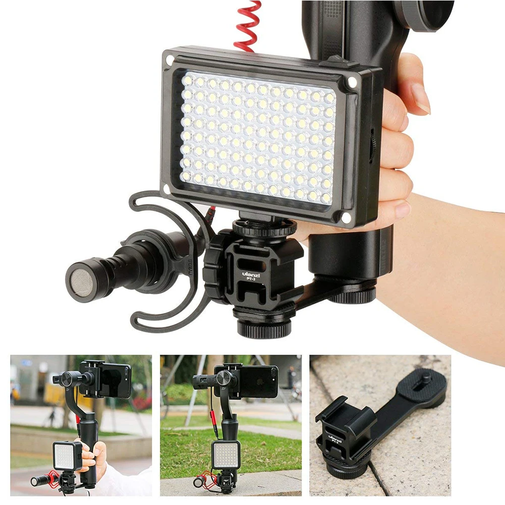  Video Light Professional Triple 3 In 1 Extension Bracket Accessories Smooth Photography Led Mount C