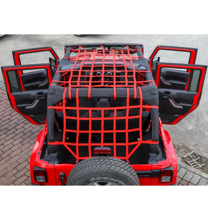 Автомобильный чехол для Jeep Wrangler JK Автомобильный багажник Багажник на крыше грузовая сеть хорошая сеть для Jeep Wrangler JK 2007