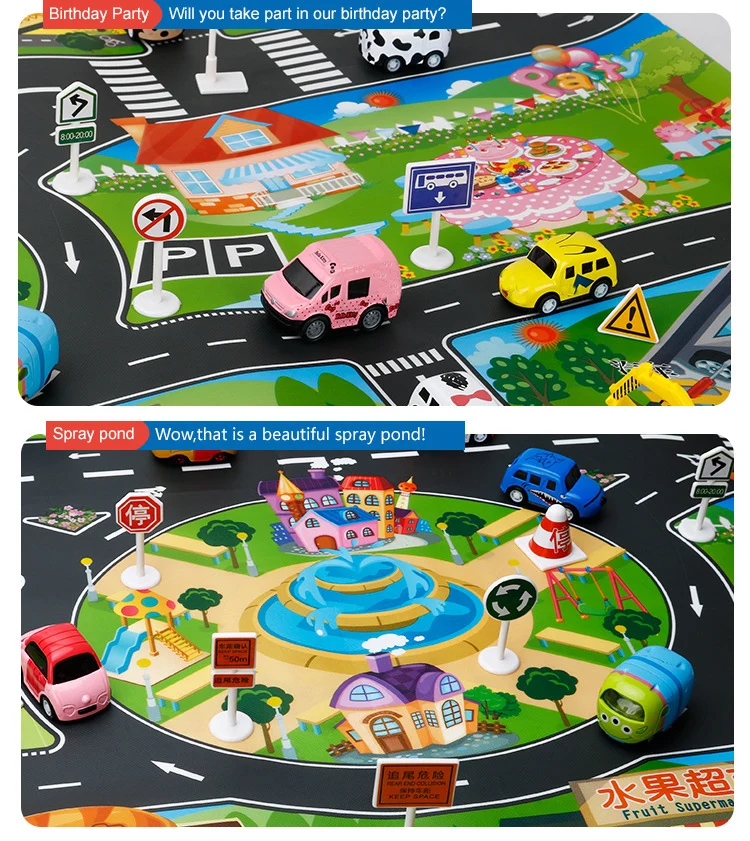 H1eb41326c38a40a590ea6d768d5b66e0b Large City Traffic Car Park Mat Play Kids Rug Developing Baby Crawling Mat Play Game Mat Toys Children Mat Playmat Puzzles ZXH