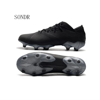 

2020 Men Soccer Shoes Kids Men Cleats Training Football Boots High Ankle Sport Sneakers Long Spike Shoes Men Sneakers