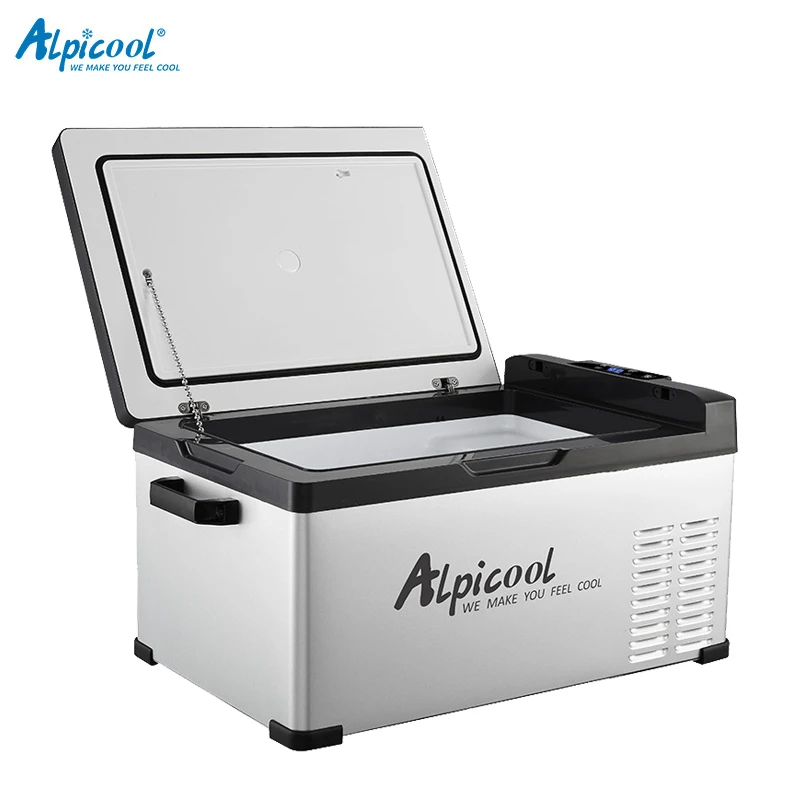Alpicool 25L coche nevera de compresor de 12V/24V 220V de de Coche y Casa refrigerador congelador de Panel LED de Control|Refrigerantes| - AliExpress