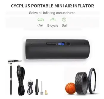 

CYCPLUS A5 Lightweight Intelligent Rechargeable Portable Car Tire Bike Pump Pressure Auto Electric Air Inflator Bicycle Pump