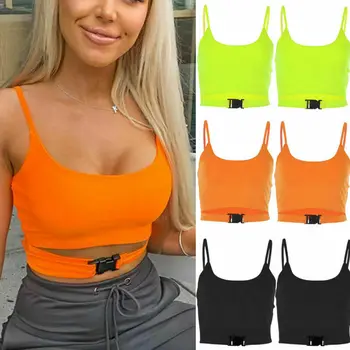 

2020 Tank Top Women Sexy Casual Tank Top Vest solid Sleeveless Summer Crop Top t Shirt casual Cami Top